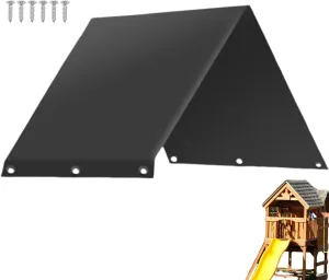 Playground Tarp Canopy Replacement - Jungle Gym Roof Cover, Outdoor Playset Canopy | Outdoor Swing Covers Waterproof, 52x90in Rainproof Anti-UV Playset Guard for Amusement Facility