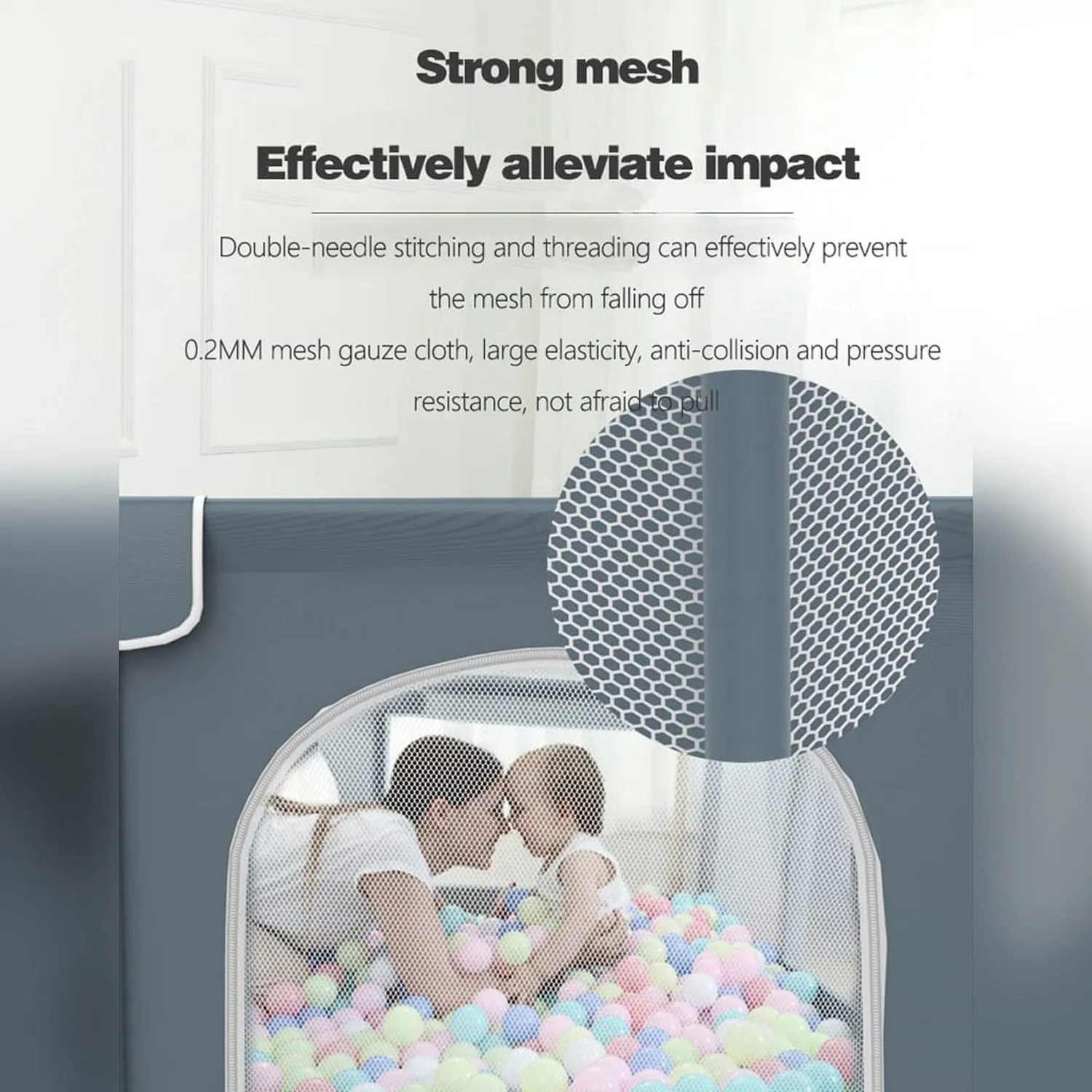 Portable Large Baby Fence Area, Large Baby Playpen, Anti-Slip Play Yard For Toddlers