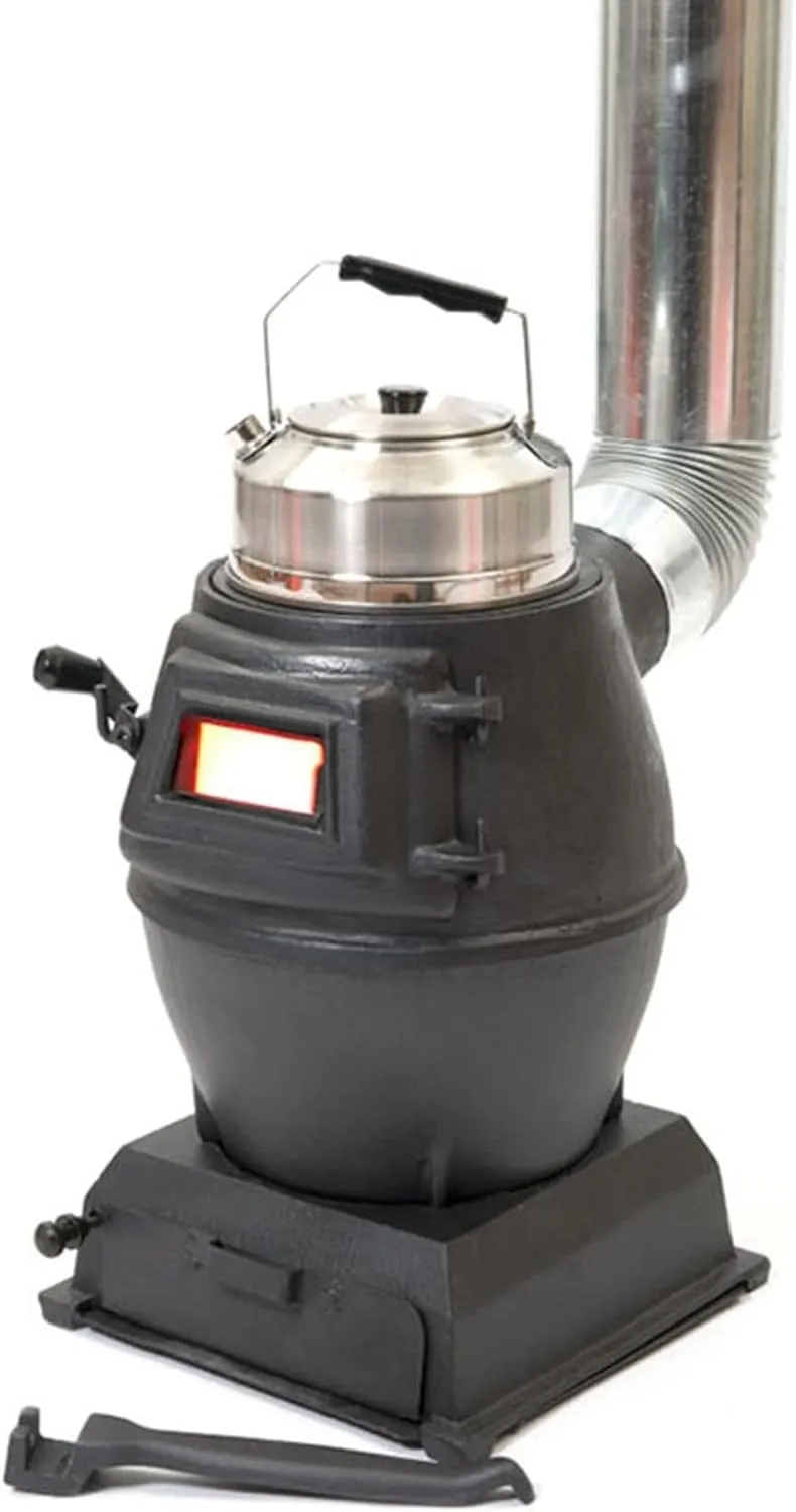 Portable Stainless Steel Backpacking Stove, Compact Firewood Stove for Tent Camping, Hiking, BBQ, and Picnic – Includes All Accessories, 30.5x30.5x20cm, Multi-Fuel Compatible
