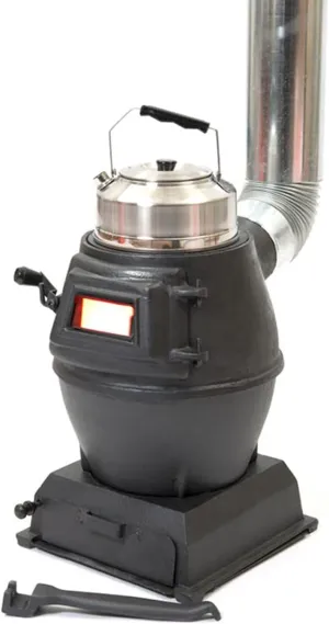 Portable Stainless Steel Backpacking Stove, Compact Firewood Stove for Tent Camping, Hiking, BBQ, and Picnic – Includes All Accessories, 30.5x30.5x20cm, Multi-Fuel Compatible