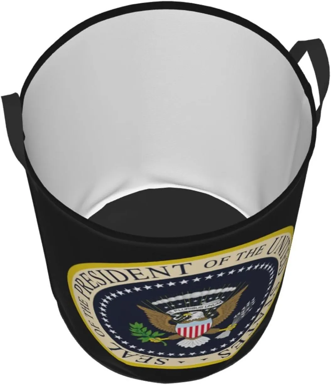 Presidential Seal United States Laundry basket dirty clothes storage basket with handles Medium