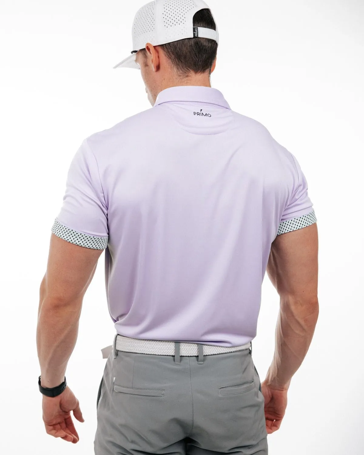 Primo Classic Collar Golf Polo, Lightweight, 100% Polyester, Curved Hem