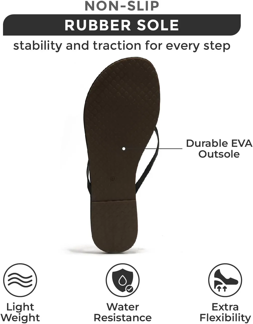 Project Cloud Flip Flops for Women - Memory Foam Flats Summer Sandals for Women 2025 - Vegan Leather Lightweight Womens Sandals Summer Beach Essentials Slides (Foundations)