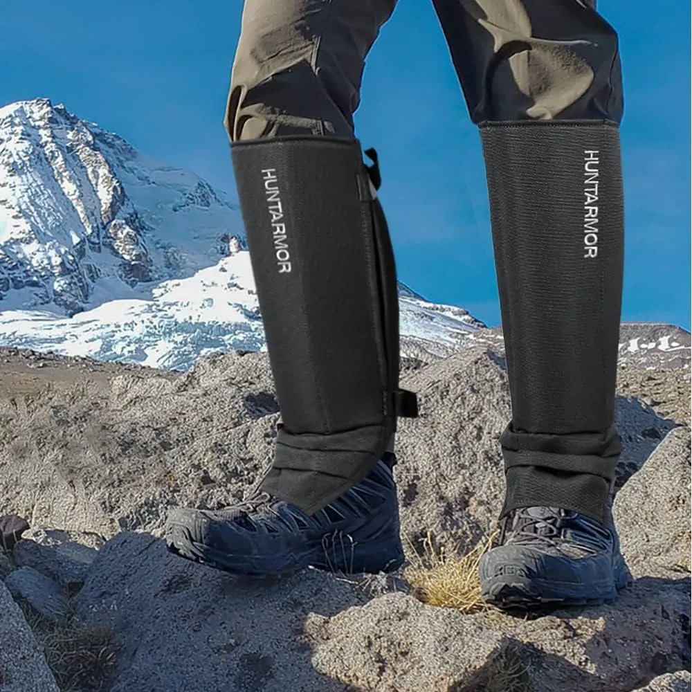 QOGIR Snake Gaiters 3 Pack: Durable Snake Guards for Hunting, Snake Gaiter Leggings for Men & Women, Snake Bite Protection for Lower Legs, Snake Proof Gaiters