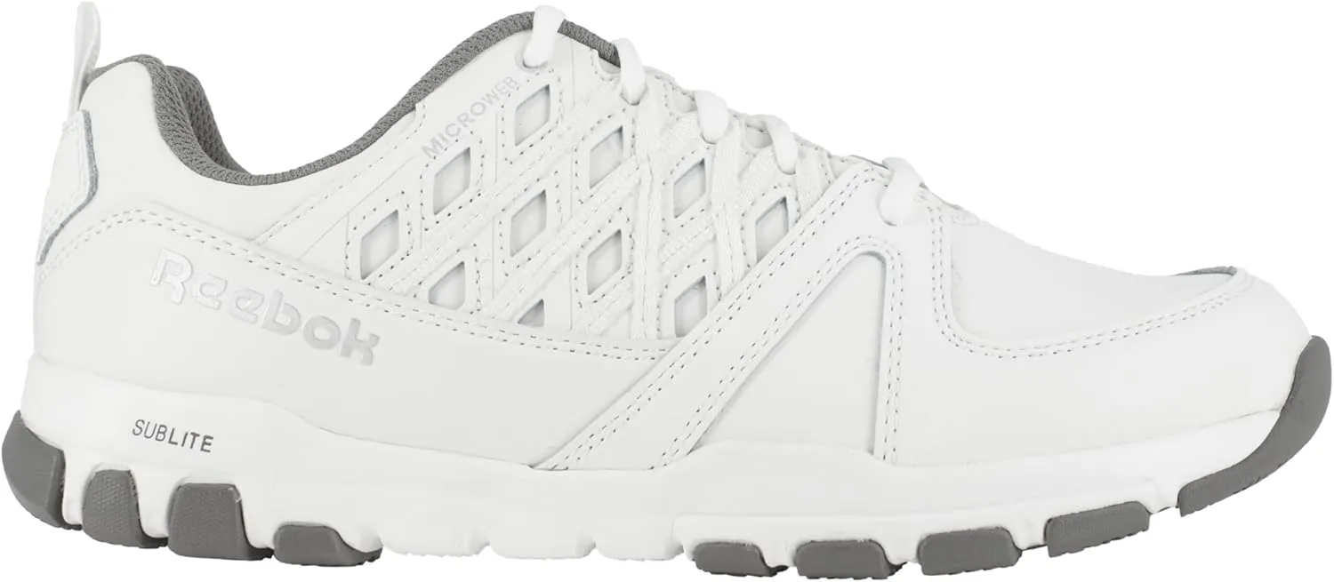 Reebok Women's Rb424 Sublite Cushion Work Safety Toe Athletic Shoe White Industrial & Construction