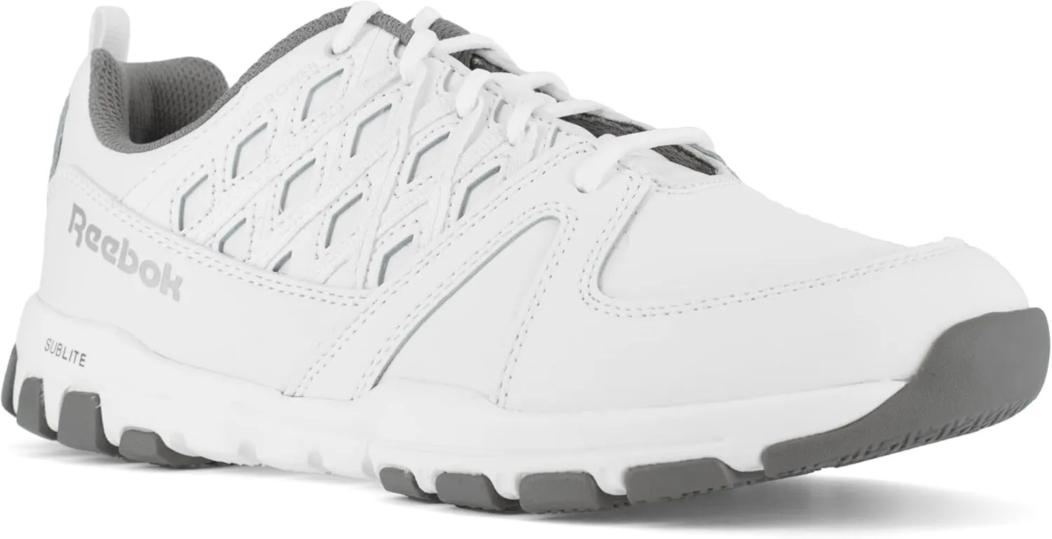 Reebok Women's Rb424 Sublite Cushion Work Safety Toe Athletic Shoe White Industrial & Construction