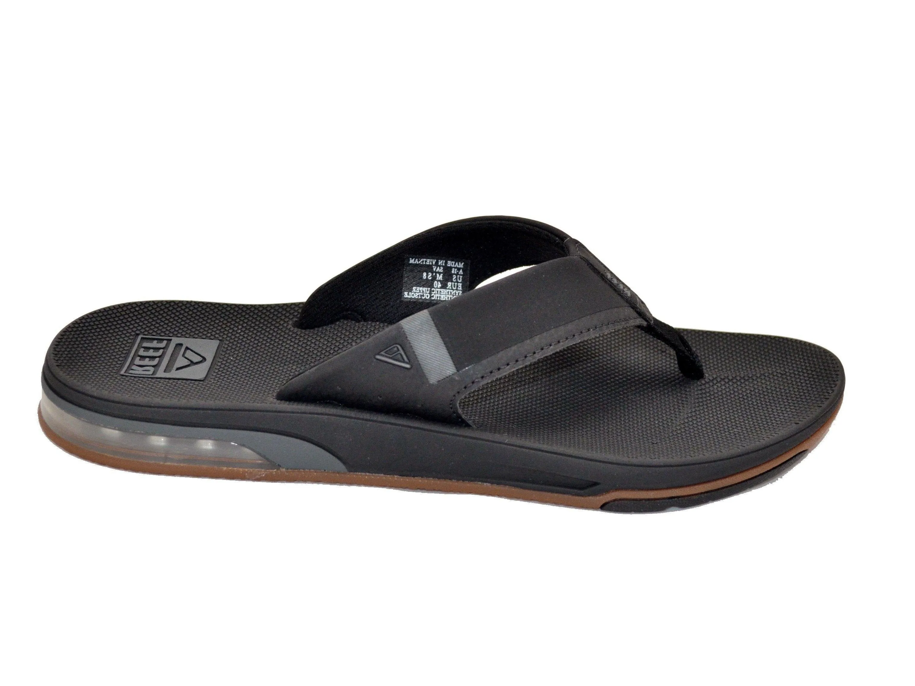 Reef Men's Fanning Bottle Opener Black, Brown, Gray Olive Navy Sandal