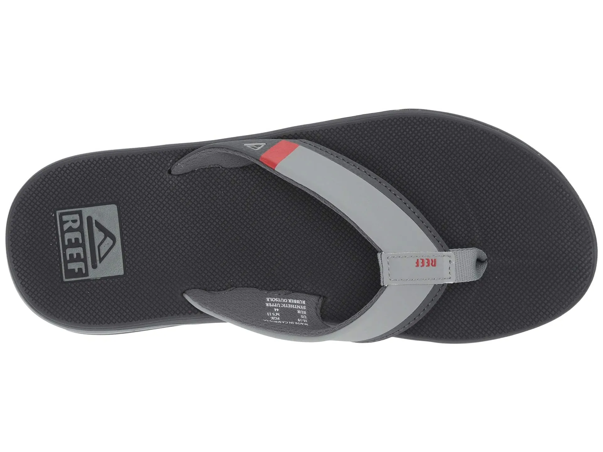 Reef Men's Fanning Bottle Opener Black, Brown, Gray Olive Navy Sandal