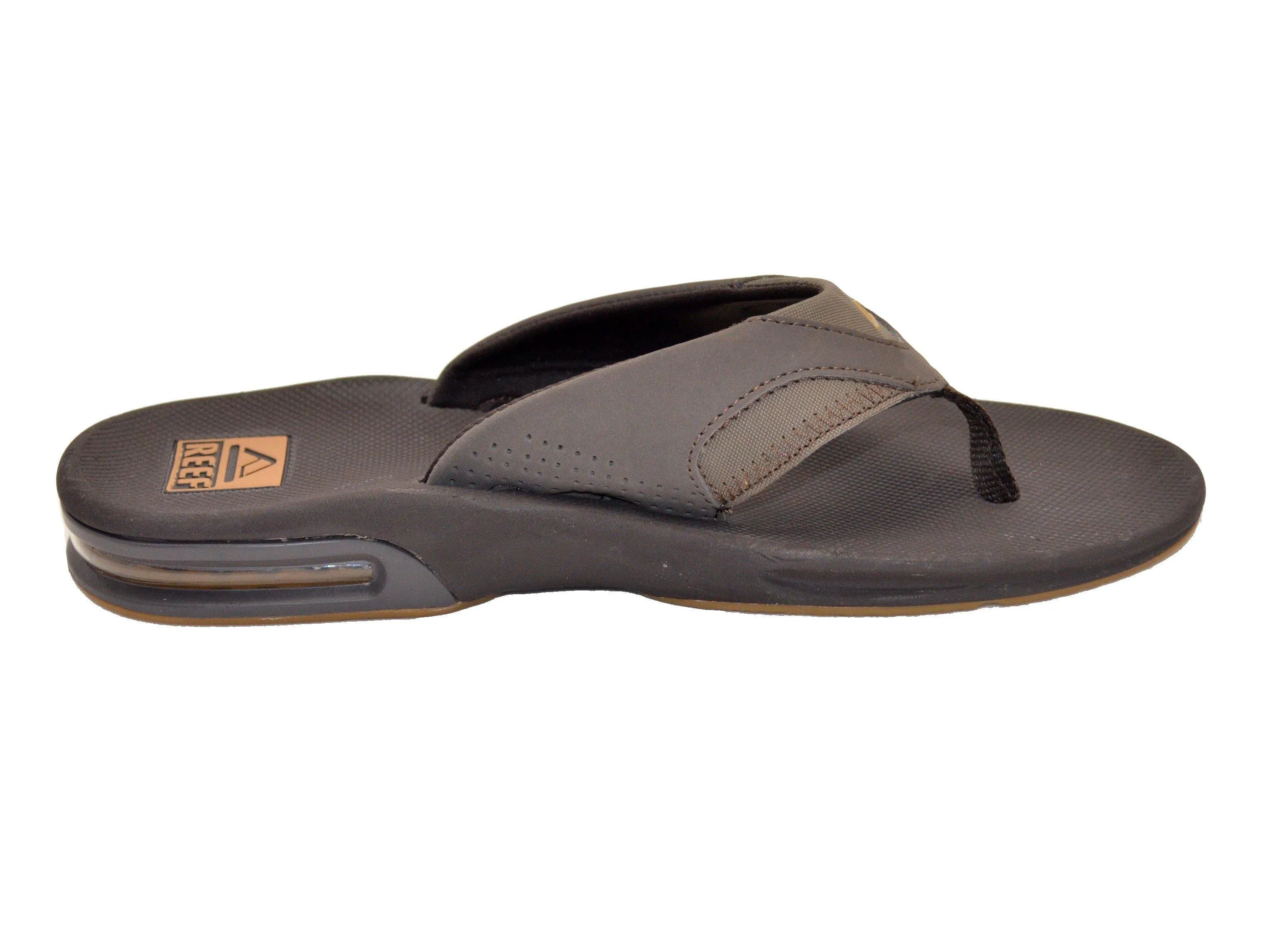 Reef Men's Fanning Bottle Opener Black, Brown, Gray Olive Navy Sandal