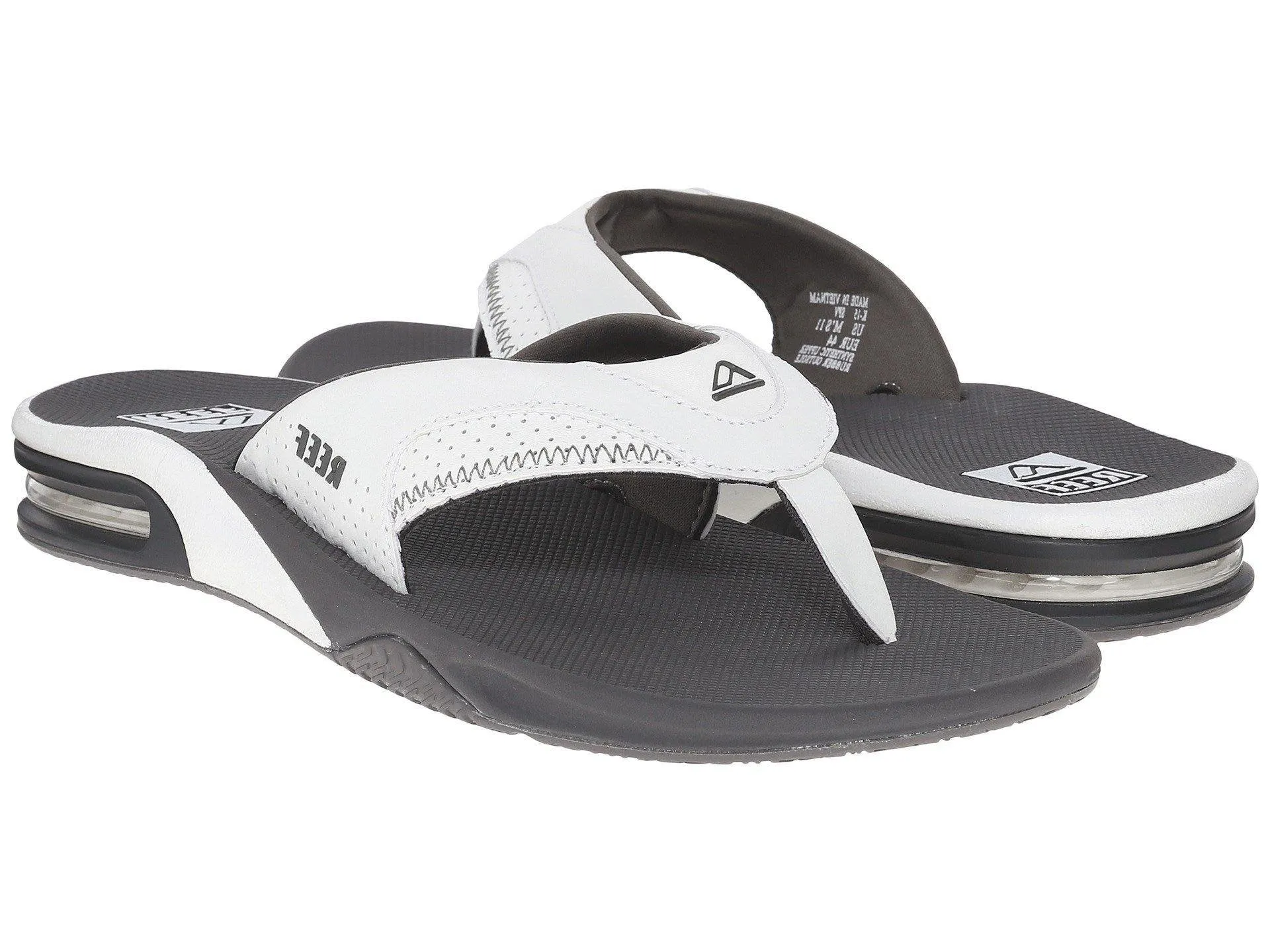 Reef Men's Fanning Bottle Opener Black, Brown, Gray Olive Navy Sandal