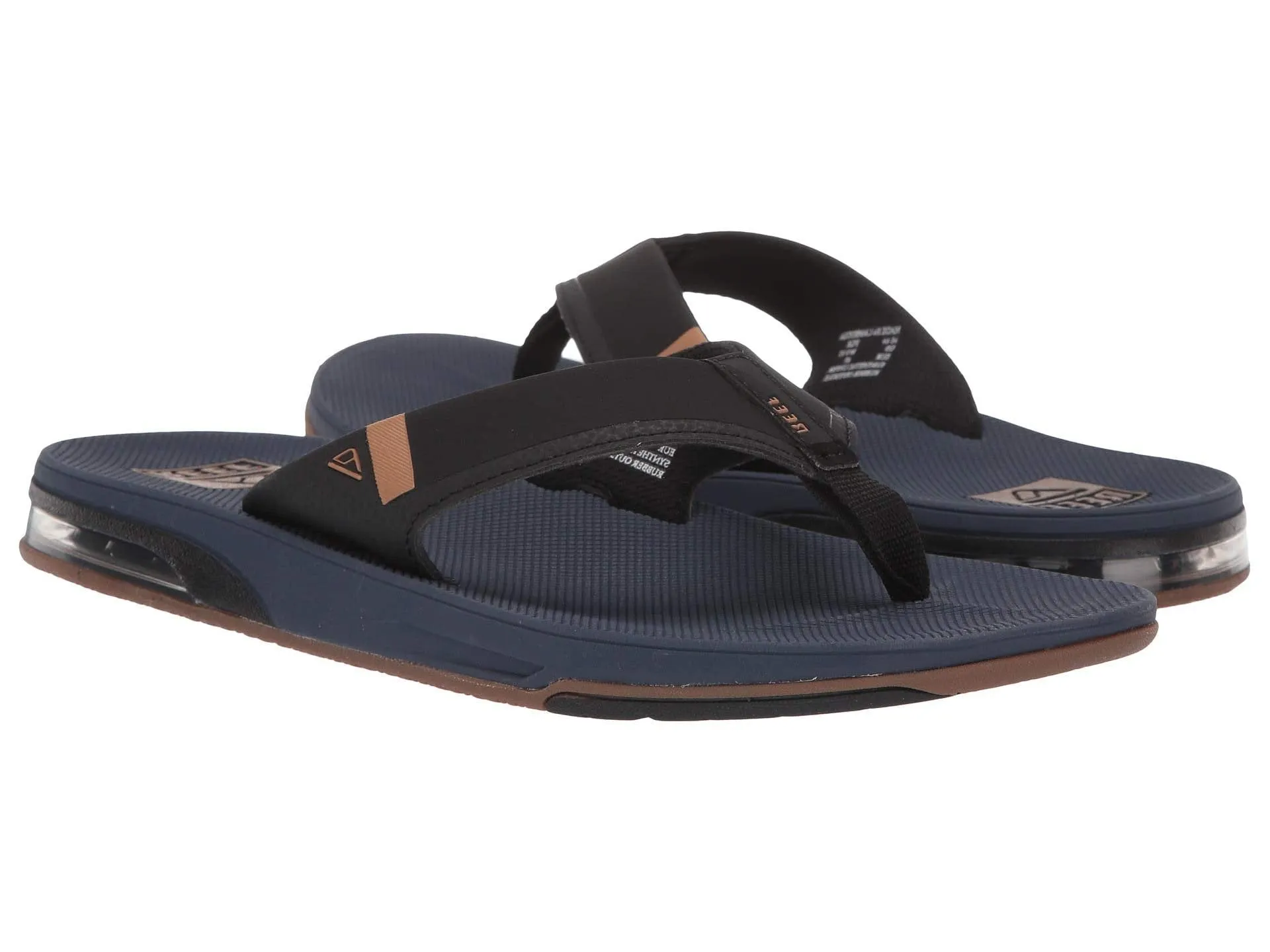 Reef Men's Fanning Bottle Opener Black, Brown, Gray Olive Navy Sandal