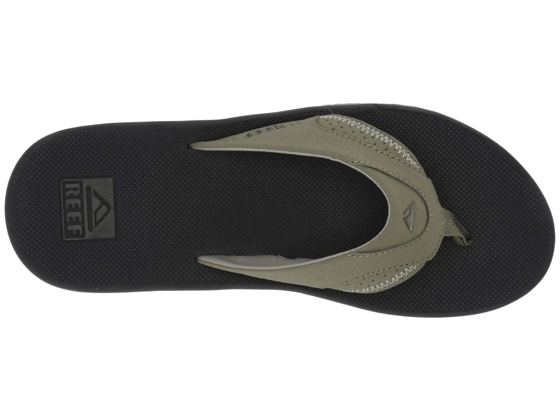 Reef Men's Fanning Bottle Opener Black, Brown, Gray Olive Navy Sandal