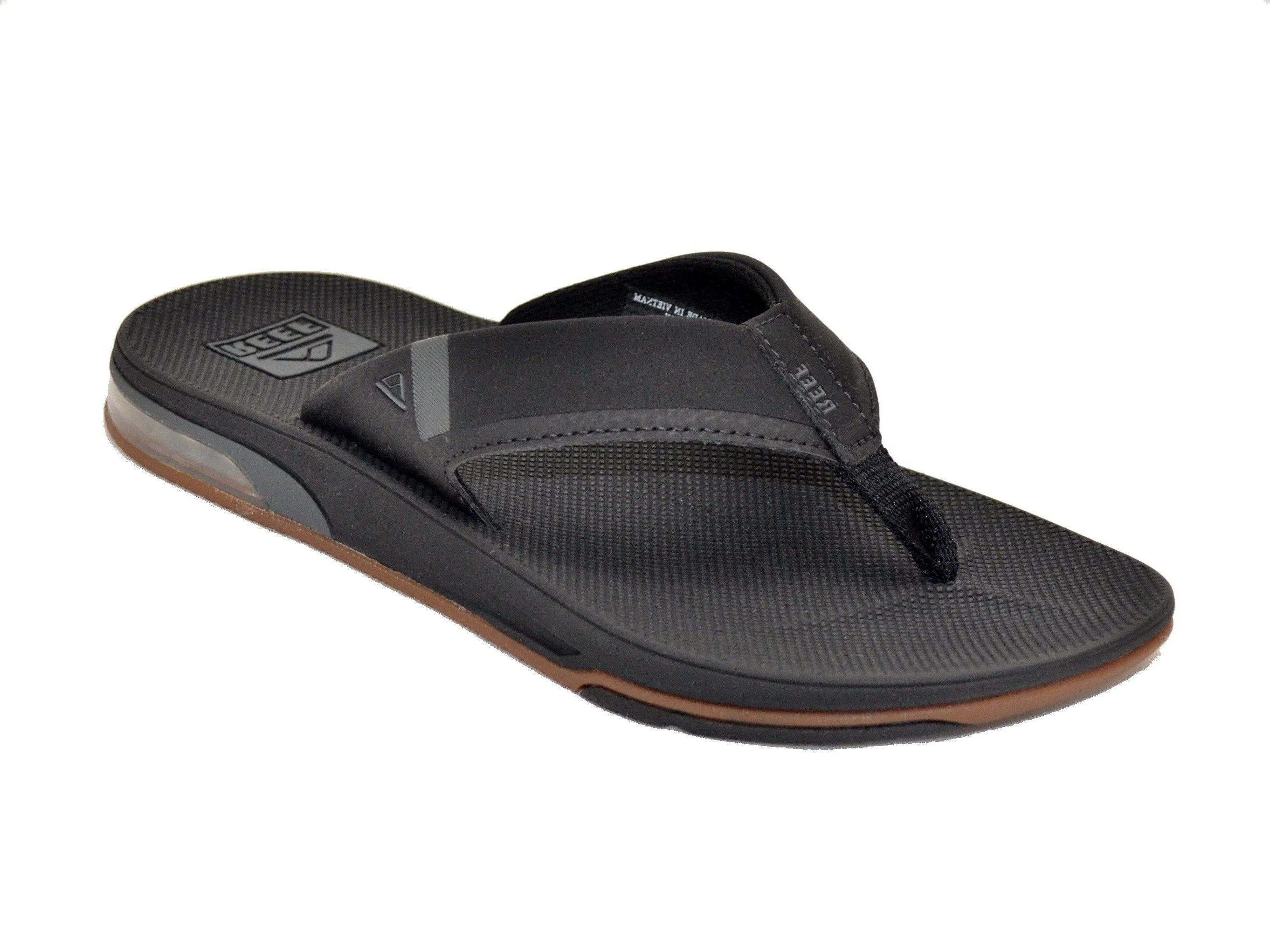 Reef Men's Fanning Bottle Opener Black, Brown, Gray Olive Navy Sandal