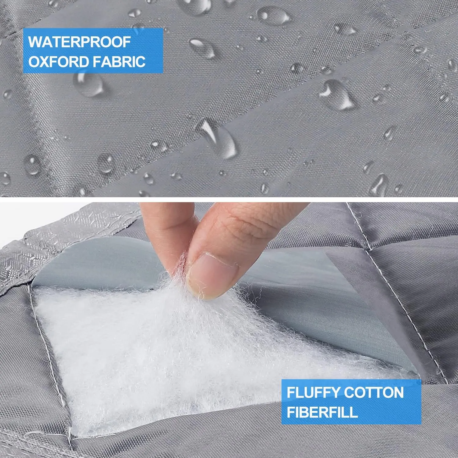 RELIANCER Magnetic Thermal Insulated Curtain, Waterproof Oxford Cloth Door Cover, Fits 48"x80", Cotton Fiberfill Winter Insulated Windproof Blanket