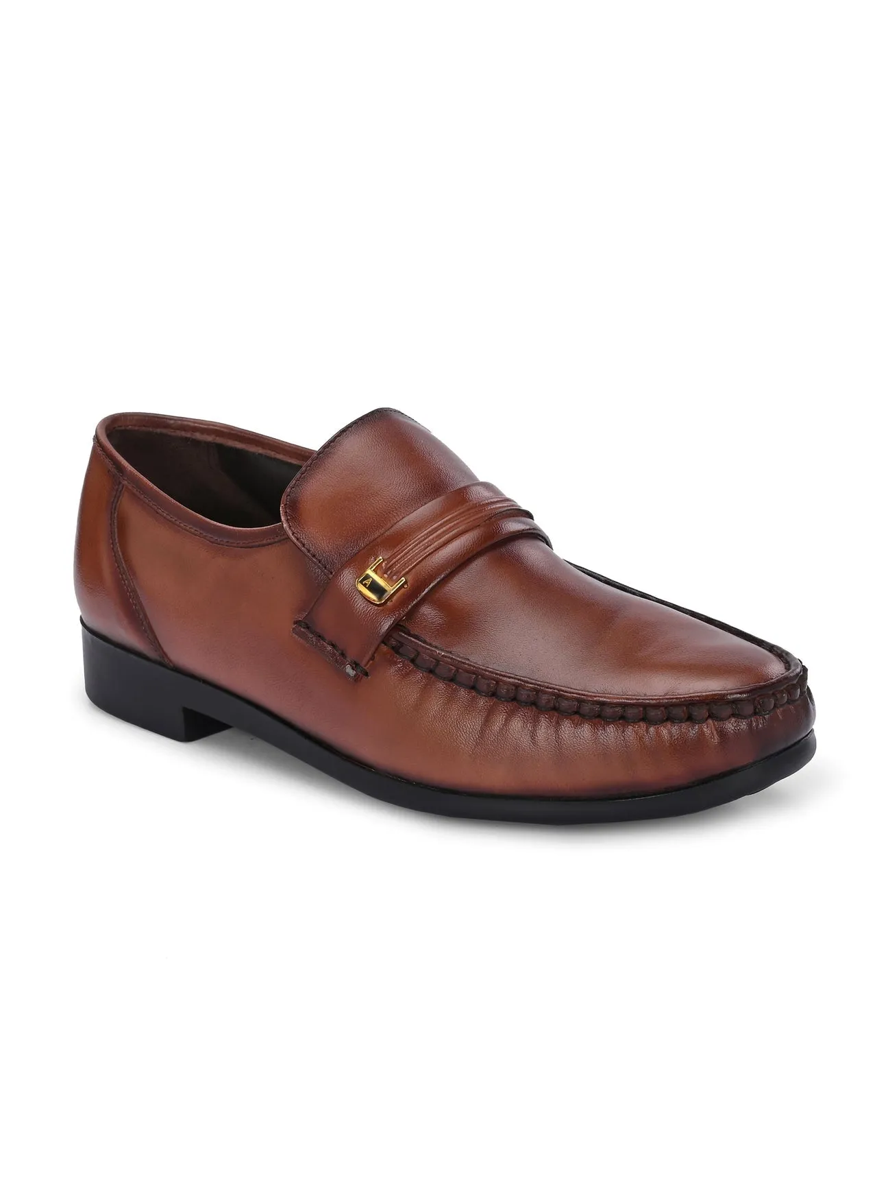 Richard Tan Leather Formal Cushion Loafers