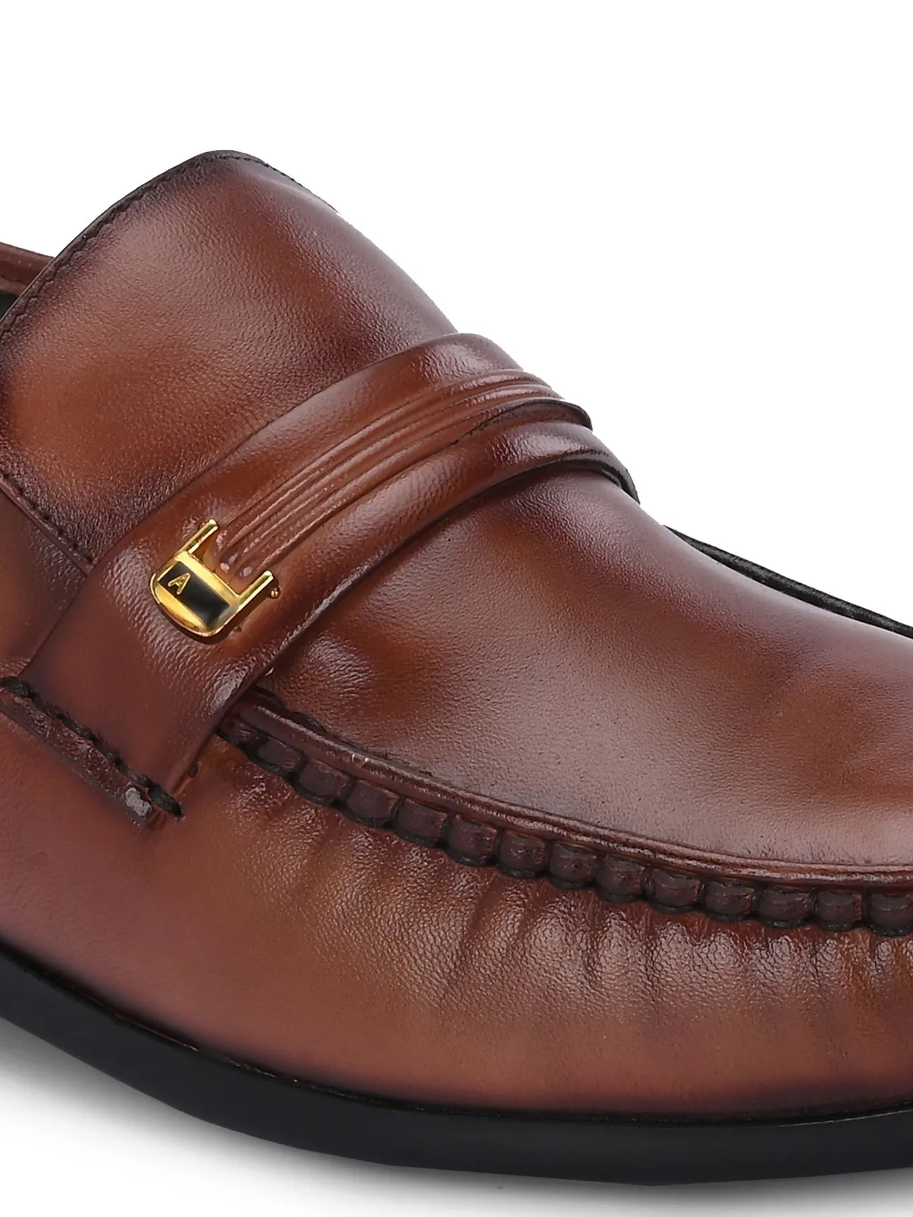Richard Tan Leather Formal Cushion Loafers