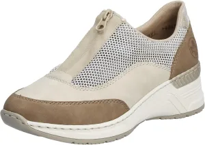 Rieker Women's N4357 Slippers, Beige Combi, 6 Women