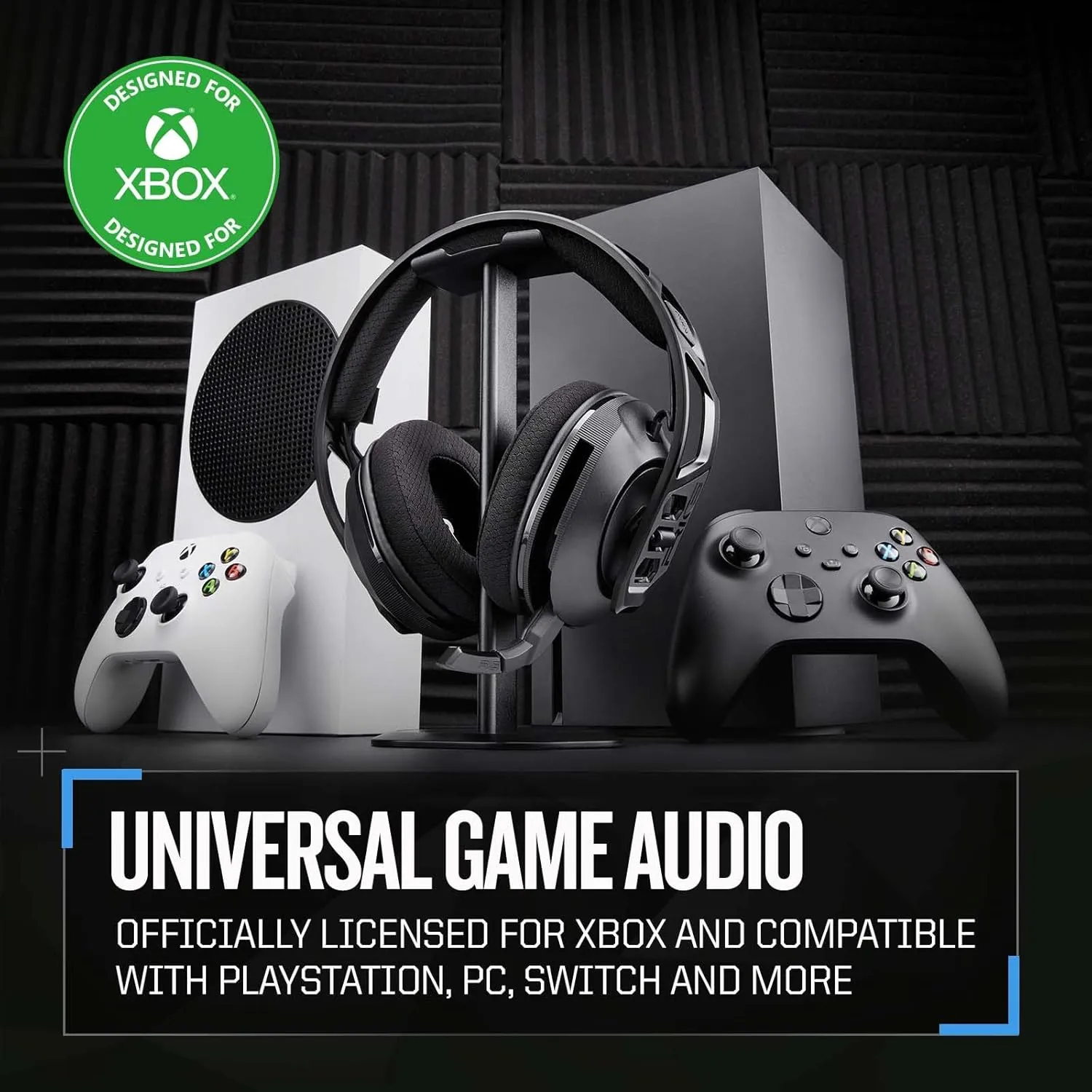 RIG 600 PRO HX Dual Wireless Universal Gaming Headset with Bluetooth for Xbox Series X|S, Xbox One, PlayStation PS4, PS5, Nintendo Switch, PC, USB & Mobile - Black
