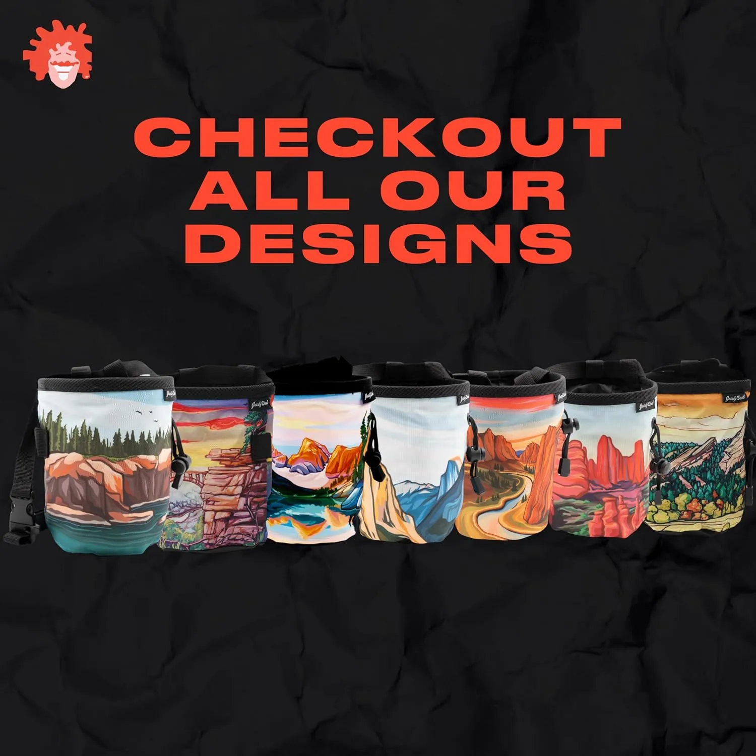 Rock Climbing Chalk Bag | for Outdoor, Gym, & Bouldering | Adjustable Waist Belt, Durable Drawstring Closure, & Zippered Pocket