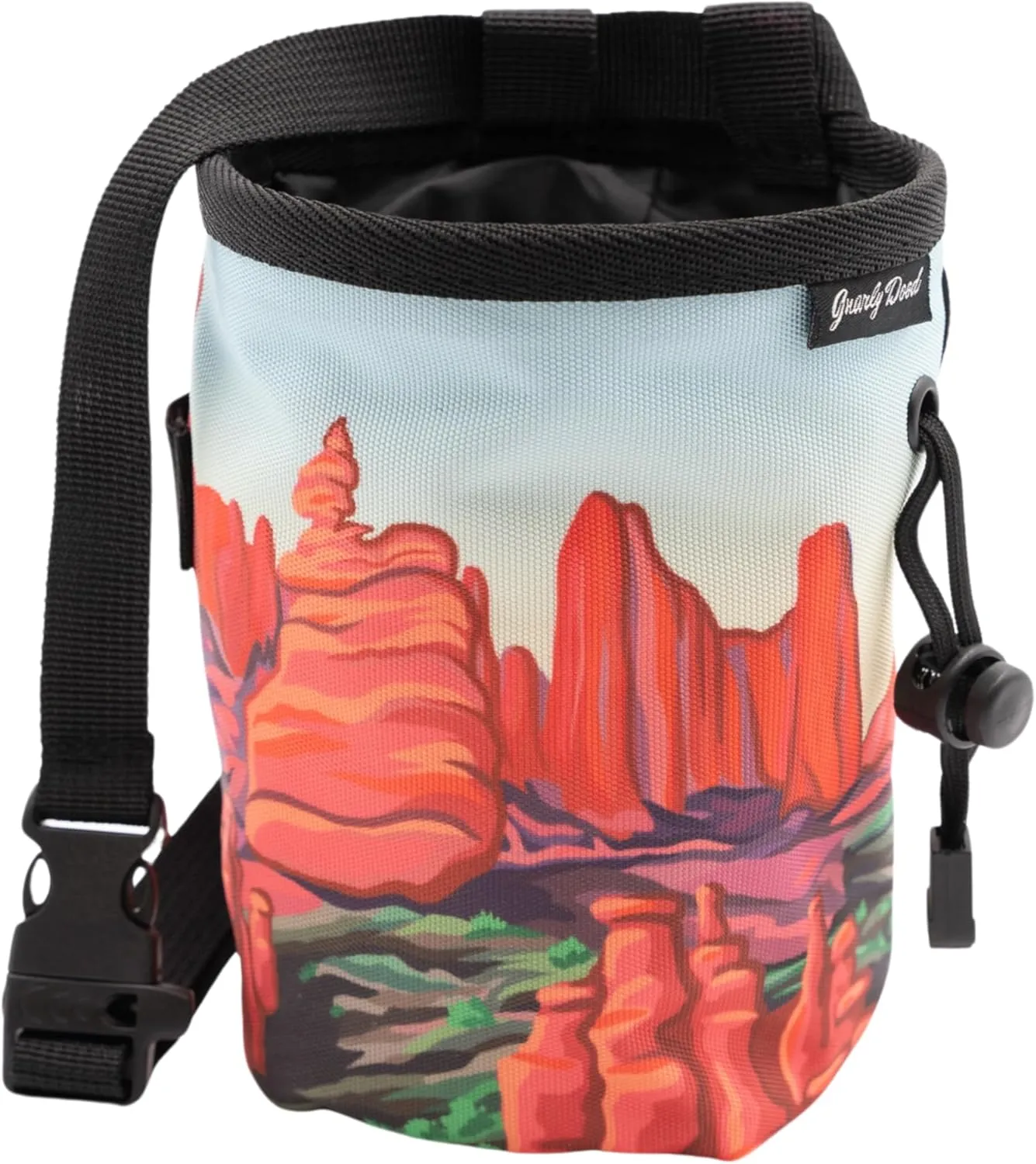 Rock Climbing Chalk Bag | for Outdoor, Gym, & Bouldering | Adjustable Waist Belt, Durable Drawstring Closure, & Zippered Pocket