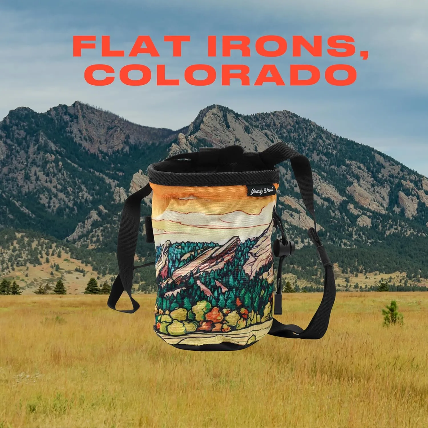 Rock Climbing Chalk Bag | for Outdoor, Gym, & Bouldering | Adjustable Waist Belt, Durable Drawstring Closure, & Zippered Pocket