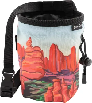Rock Climbing Chalk Bag | for Outdoor, Gym, & Bouldering | Adjustable Waist Belt, Durable Drawstring Closure, & Zippered Pocket
