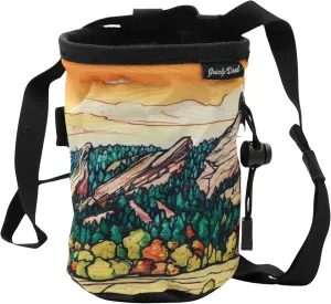 Rock Climbing Chalk Bag | for Outdoor, Gym, & Bouldering | Adjustable Waist Belt, Durable Drawstring Closure, & Zippered Pocket