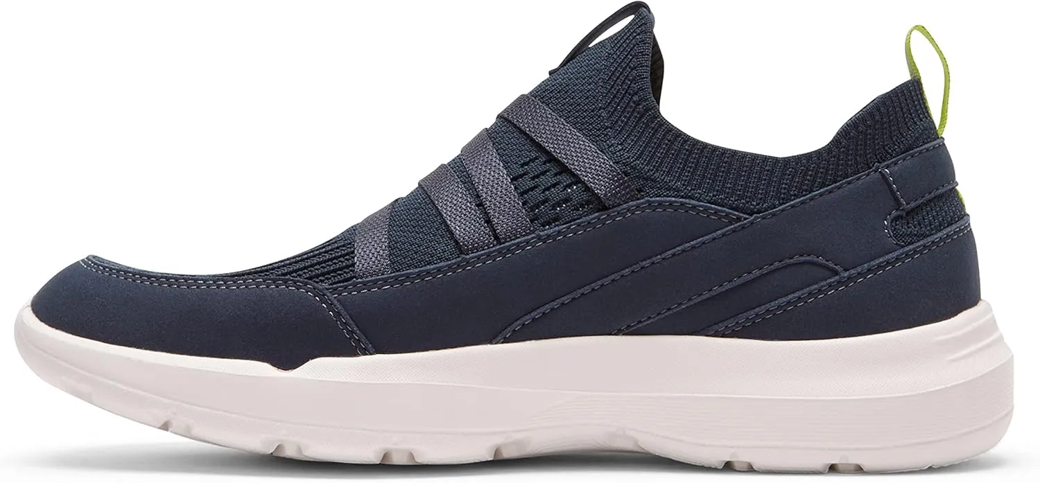 Rockport Men's Truflex M Evolution Mudguard Pull Up Walking Shoe, Navy, 10 Wide