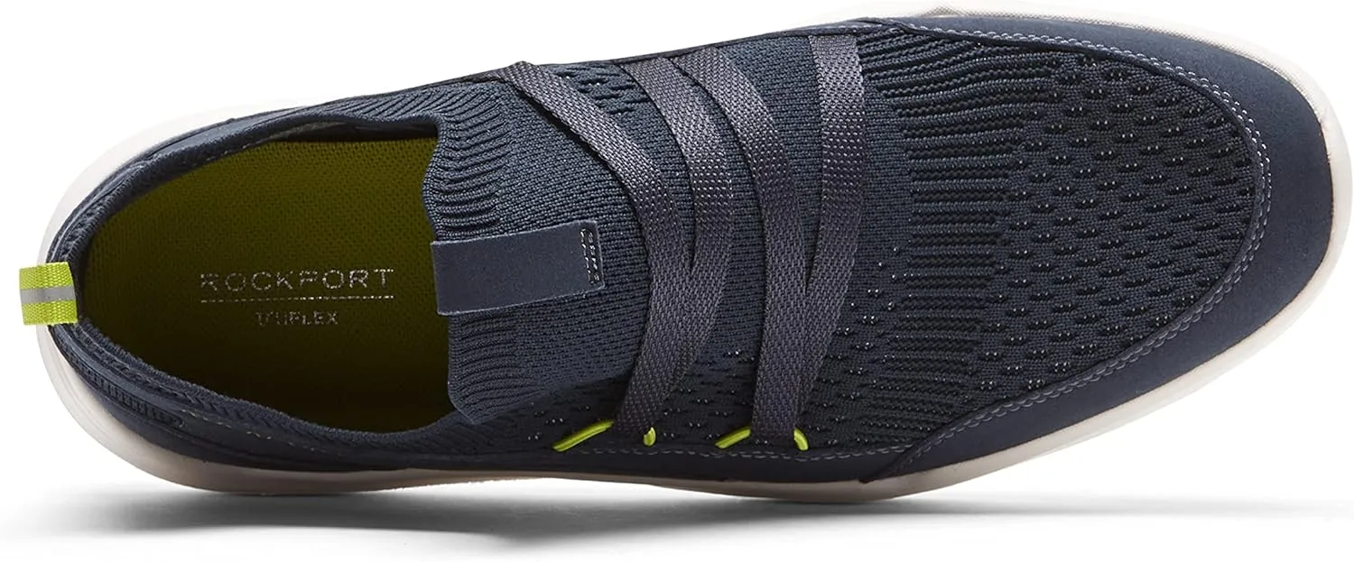 Rockport Men's Truflex M Evolution Mudguard Pull Up Walking Shoe, Navy, 10 Wide