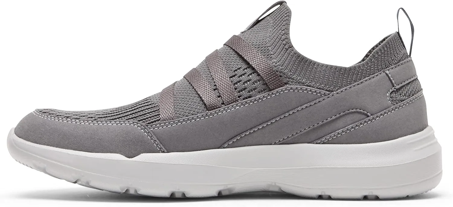 Rockport Men's Truflex M Evolution Mudguard Pull Up Walking Shoe, Steel Grey, 9 Wide