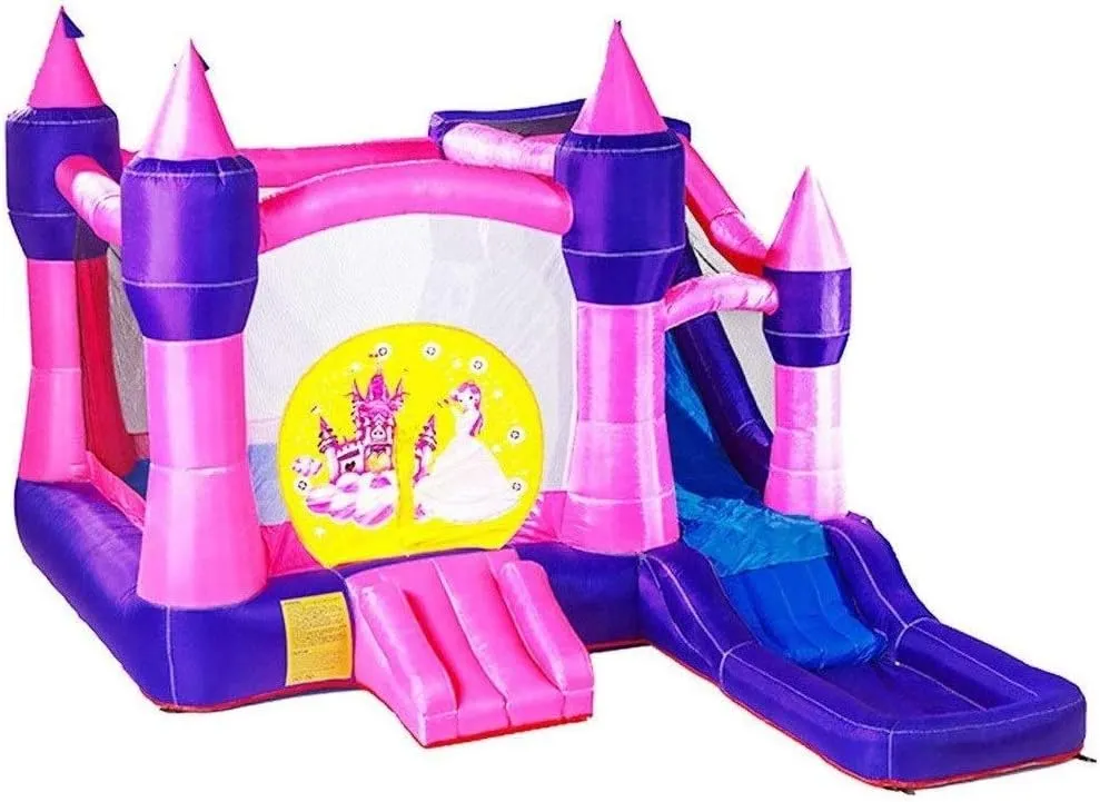 ROLTIN Inflatable Bouncer Kids Bounce House for Birthday Party with Air Blower Indoor Children's Inflatable Castle Park Outdoor Trampoline Toy Entertainment Equipment