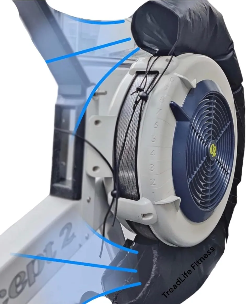 Rower Fan Bag (Airflow Guide Cooling Cover) Replacement for Concept 2 Rowing Machine Models: C, D, & E