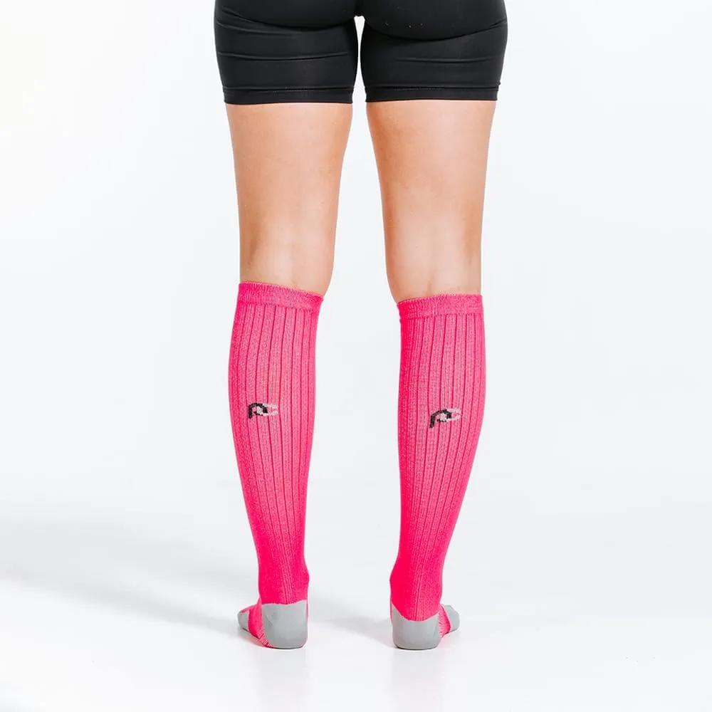 Running Marathon Socks - Calf-Length Travel and Sports Compression Socks for Foot and Ankle Support, Unisex
