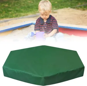 Sandbox Cover, Hexagon Sandbox Sandpit Cover with Drawstring Waterproof Sandbox Pool Cover Oxford Protective Cover for Sandpit Canopy Sand Toys Protection Cover for Outdoor (230X200cm)