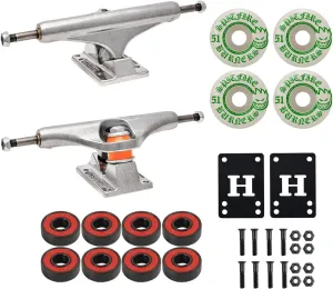 Skateboard Trucks 159 Mid   51mm Spitfire Burners Wheels, ABEC 5 Bearings