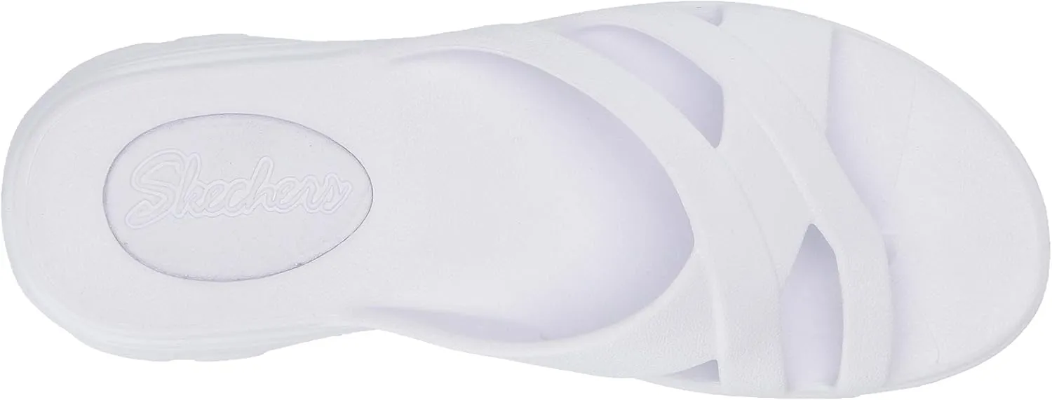 Skechers Women's Aqua D'Lites-Molded Toe-Loop Slide Flip-Flop