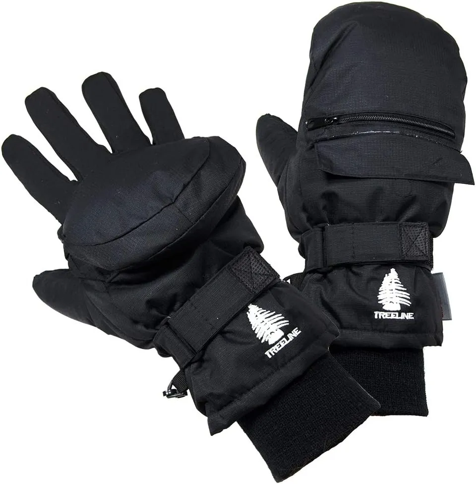 SnowStoppers eMitt - Extra Warm, Multi-purpose Flip-top Mitten/Glove from Treeline