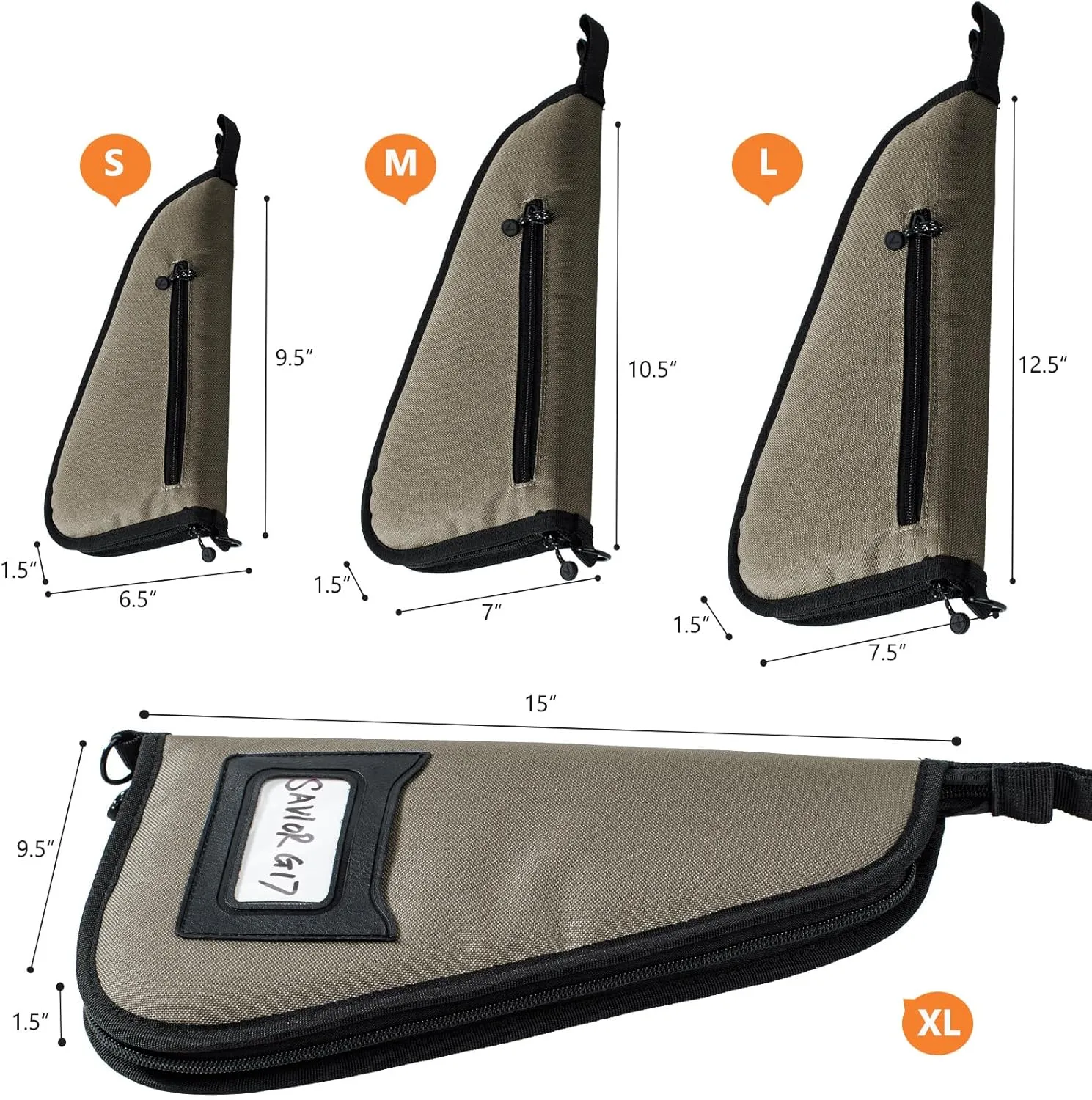 Soft Pistol Case for Handguns-Single Gun Cases for Pistols-Pistol Bag-Handgun Case With Lockable Zipper -Concealed Carry Gun Pouch-Pistol Bag Soft Gun Storage for Handguns[Only ONE Gun Bag]