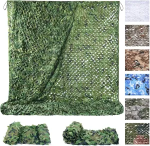 Sposuit Camo Netting - Camouflage Net Bulk Roll for Hunting Military, Party Decorations, Sunshade, Camping Ghillie Netting