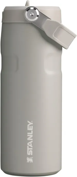 Stanley IceFlow Flip Straw 2.0 Water Bottle 16 OZ | Built-In Straw with Larger Opening | Lightweight & Leak-Resistant | Insulated Stainless Steel | BPA-Free | Ash