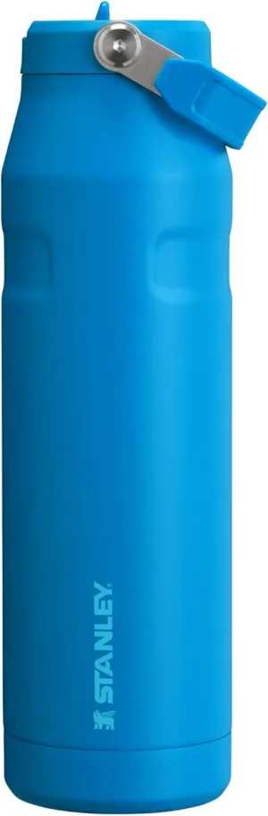 Stanley IceFlow Flip Straw 2.0 Water Bottle 36 OZ | Built-In Straw with Larger Opening | Lightweight & Leak-Resistant | Insulated Stainless Steel | BPA-Free | Azure