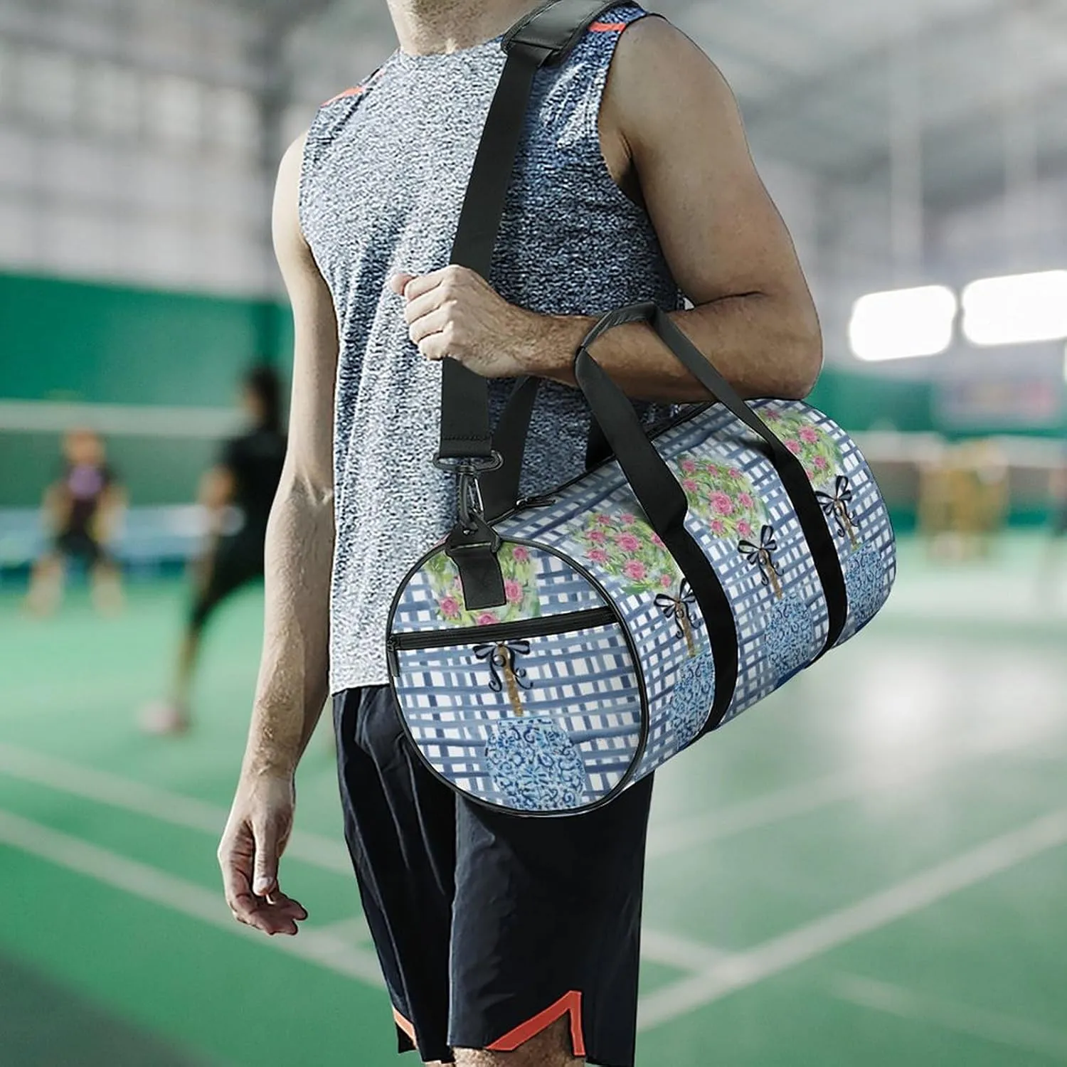 Summer Gold Pineapple Fitness Bag Waterproof And Stain Resistant Suitable for Unisex