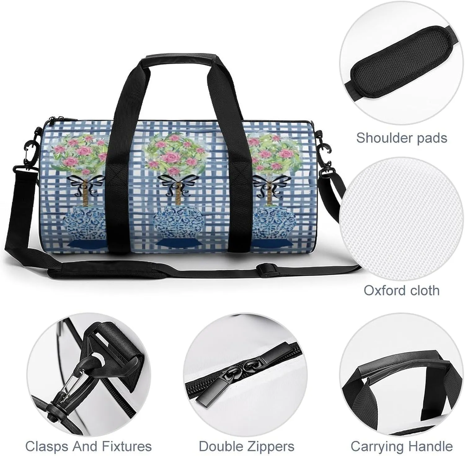 Summer Gold Pineapple Fitness Bag Waterproof And Stain Resistant Suitable for Unisex