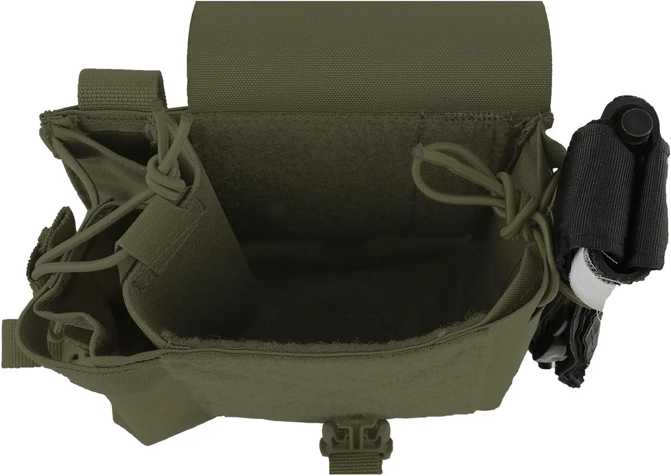 Tactical Storage Pouch; MOLLE Radio 556 Magazine Pouches ; 16OZ Water Bottles Holder for BB2590 Battery 152 MPU5 BAOFENG Motorola