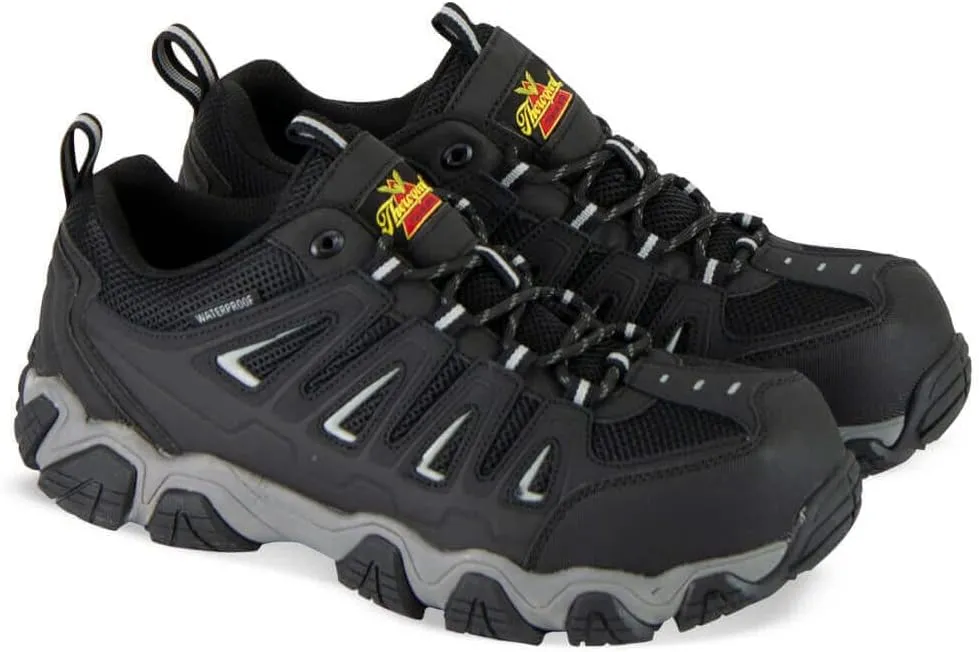 Thorogood Crosstrex Waterproof Athletic Safety Toe Work Shoes for Men - Lightweight Premium Leather and Mesh with Comfort Insole and Slip-Resistant Outsole; ASTM Rated