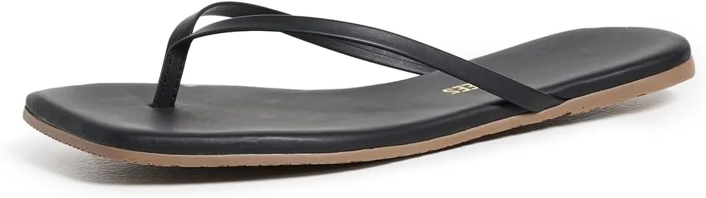 TKEES Women's Square Toe Lily Flip Flops
