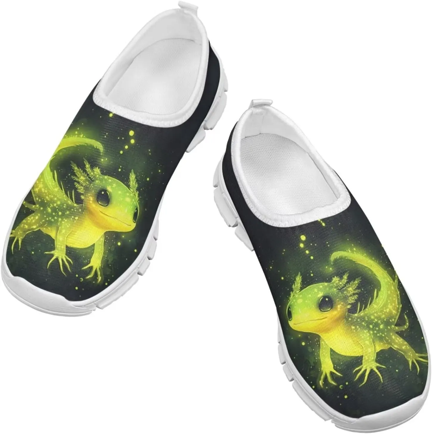 TODIYADDU Children's Running Shoes Non-Slip Tennis Shoes Boys Girls Breathable Mesh Fashion Sports Sneaker (White)
