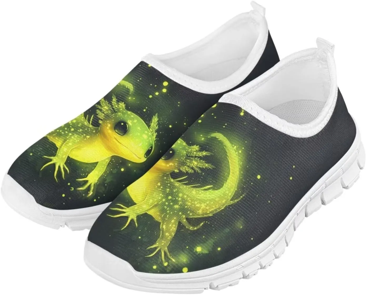 TODIYADDU Children's Running Shoes Non-Slip Tennis Shoes Boys Girls Breathable Mesh Fashion Sports Sneaker (White)
