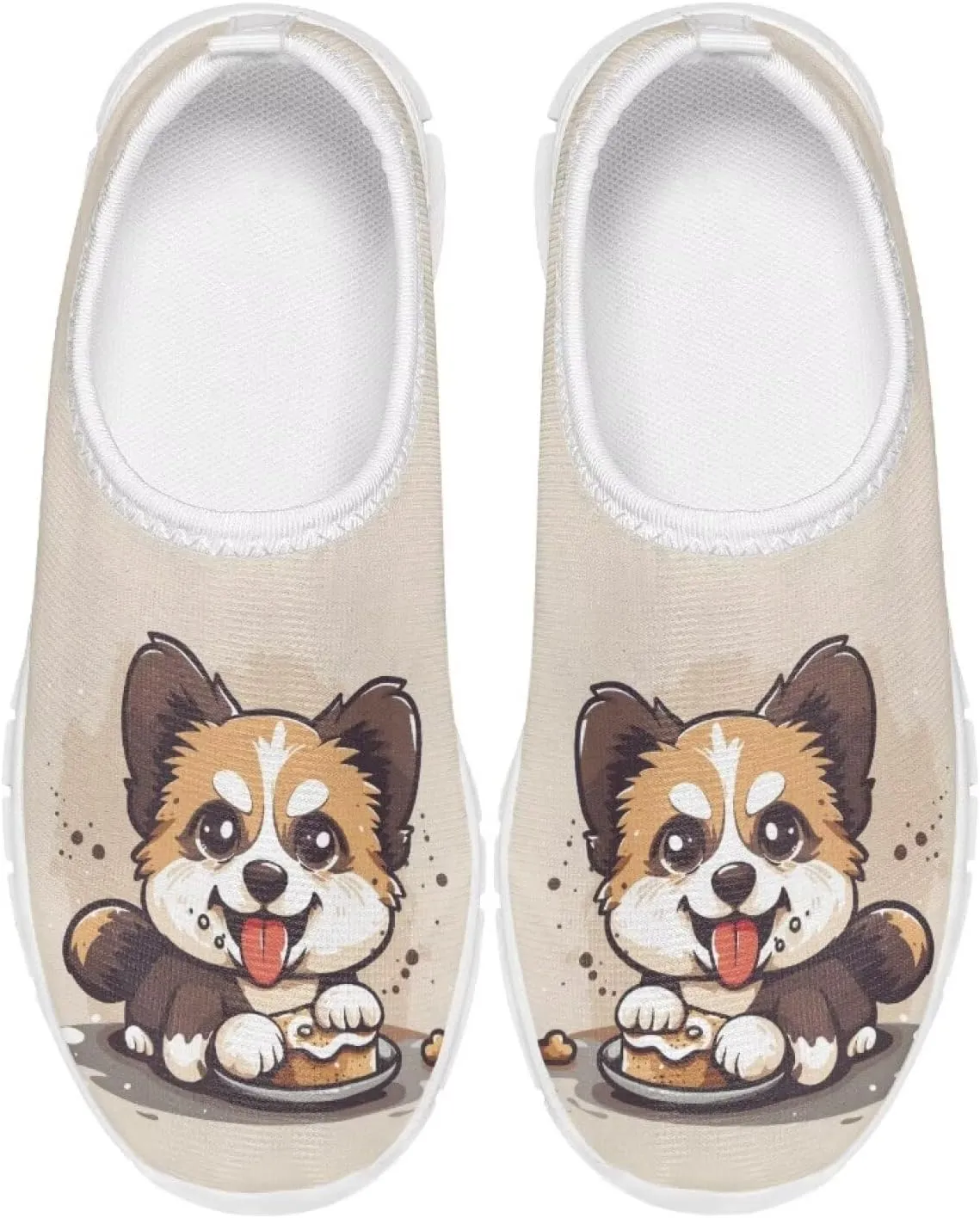 TODIYADDU Children's Running Shoes Non-Slip Tennis Shoes Boys Girls Breathable Mesh Fashion Sports Sneaker (White)