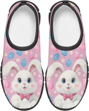 TODIYADDU Girls Easter Shoes Kids Lightweight Mesh Sneakers Casual Athletic Sneaker